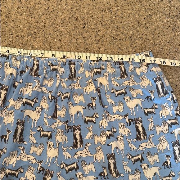 BEDHEAD PAJAMAS Blue Dog Print Matching Pajama Set Organic Cotton Stretch Jersey - Picture 5 of 13